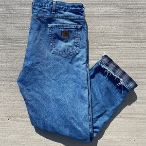 Carhartt insulated denim jeans